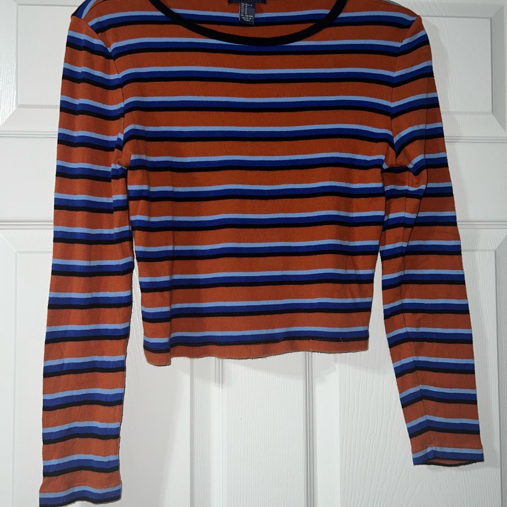 Striped Long Sleeve Top - Multicolor
